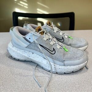 Nike Crater Remixa DA1468-004 Grey White Speckle Running Shoes Sneakers Size 10
